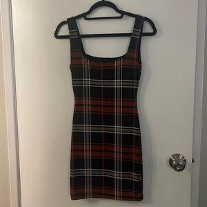 Red Plaid Dress Size S
